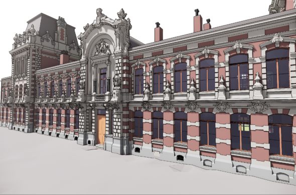 JM00 MA-GEO BIM Lille Geometre sculpture patroimoine architecture